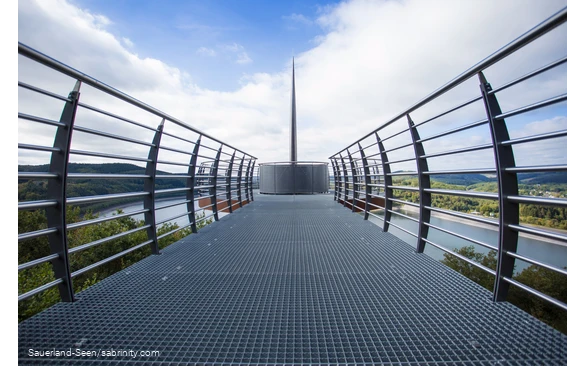 Der Skywalk Biggeblick in Nahaufnahme