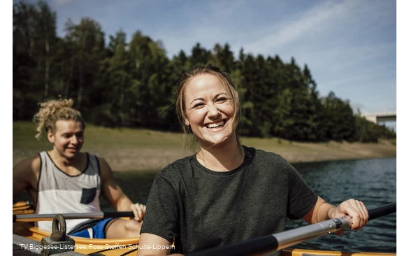 Kanufahren auf dem Biggesee
