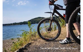 Nahaufnahme Mountainbikes