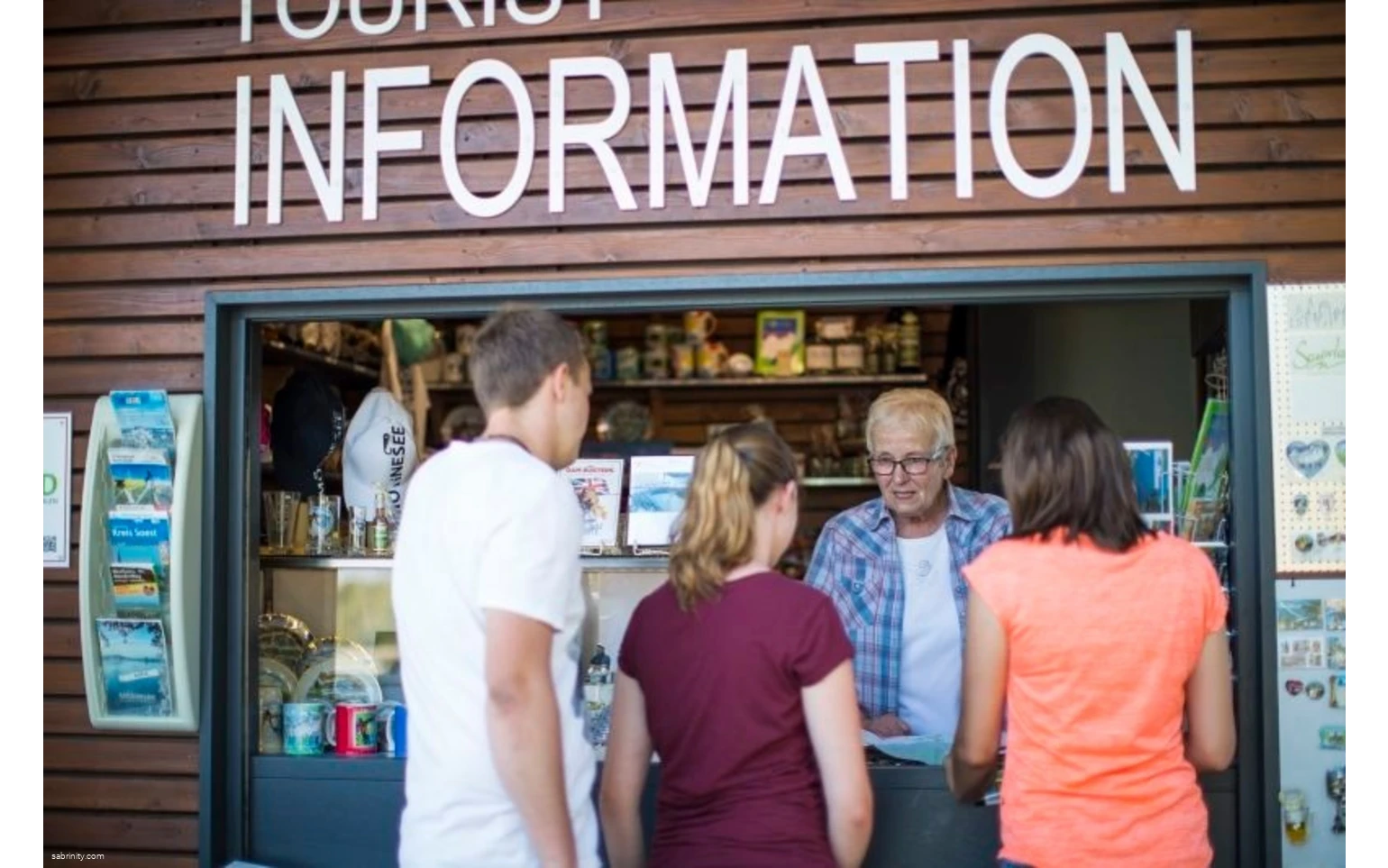 Tourist Information auf der Staumauer