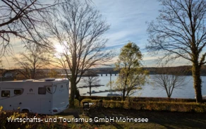 Wohnmobilstellplatz Delecke Nord im Herbst Wohnmobilstellplatz Delecke Nord im Herbst
