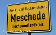 Kreis- und Hochschulstadt Meschede, Ortsschild