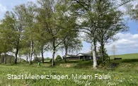 Badestelle Heiligenberg mit DLRG-Station im Hintergrund