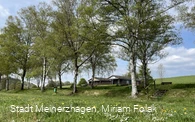 Badestelle Heiligenberg mit DLRG-Station im Hintergrund