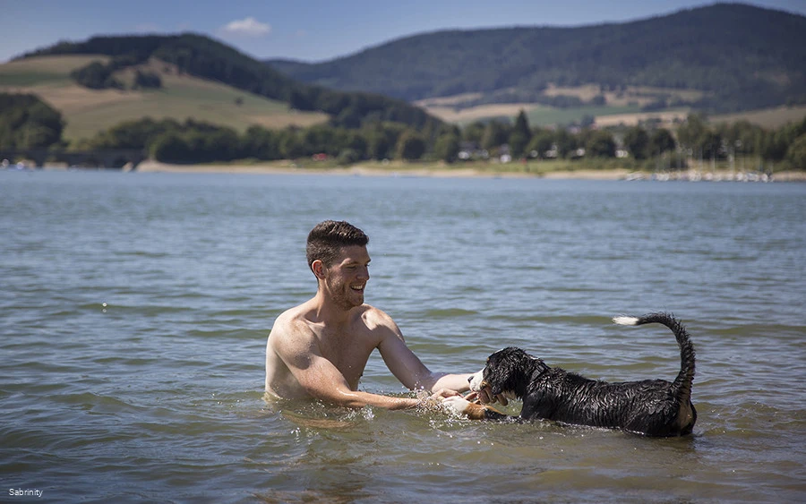 Hundestrand am Diemelsee