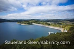 Drohnenaufnahme von der Waldenburger Bucht in Attendorn