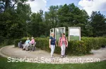 Gut besuchte Spiegelstation auf dem Airlebnisweg