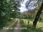 Wegeverlauf des Wanderweges abseits der Talsperre